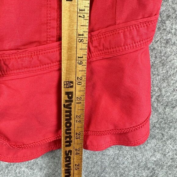 Elevenses Anthropologie Blazer Womens 12 Linen Blend Military Peplum Jacket* - Picture 14 of 16